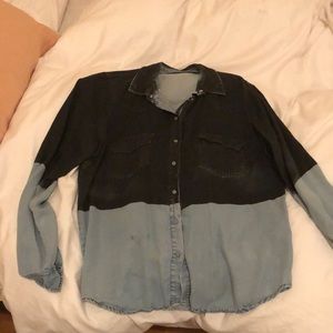 Zara chambray western shirt